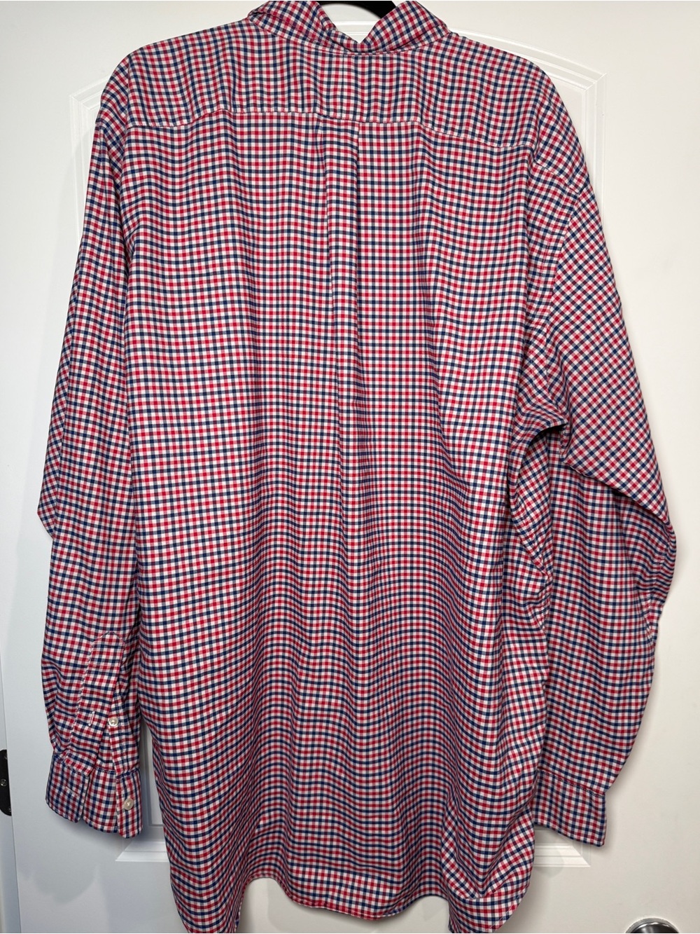 Ralph Lauren Red and Blue Gingham Button-Down Shirt - Picture 5 of 5
